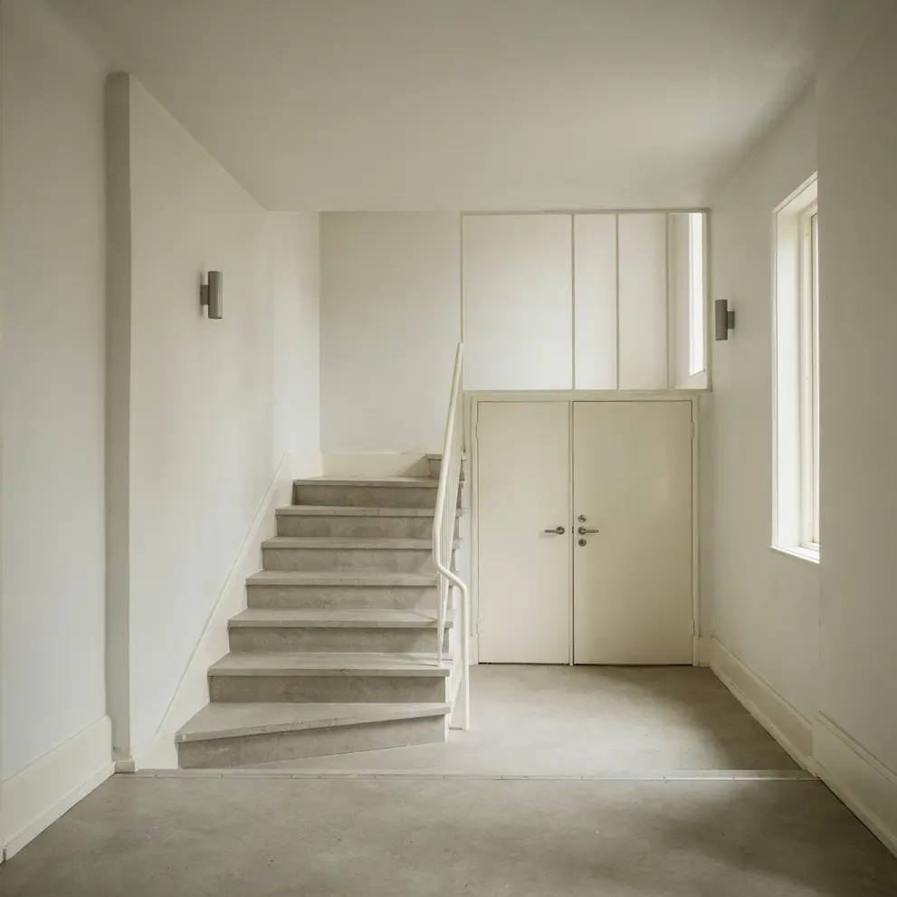 forbattringsmalning underhallsrenovering av trapphus